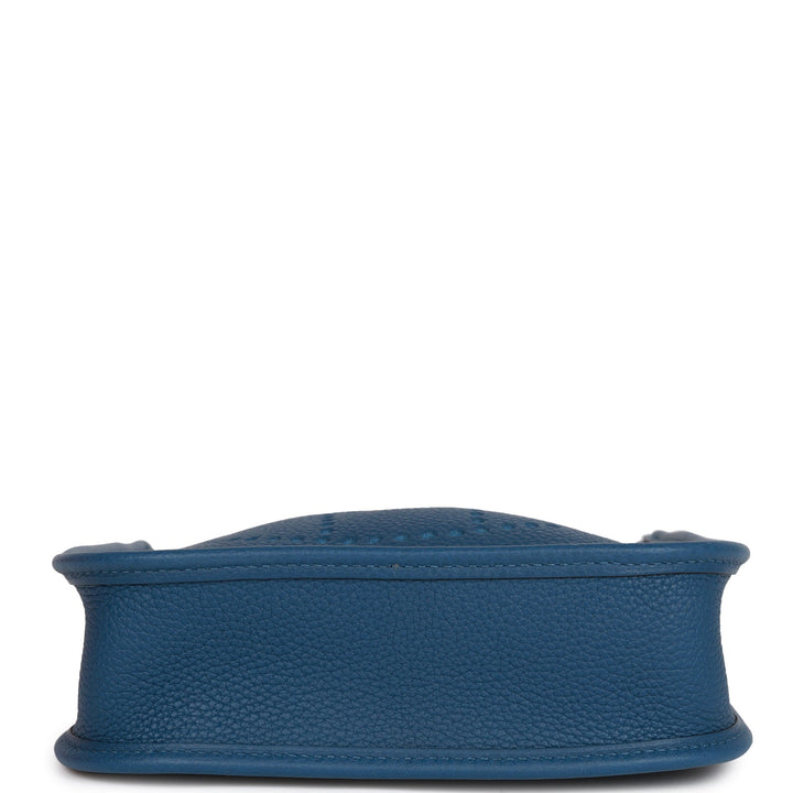 Top quality Hermes Evelyne TPM Bag Deep Blue Maurice Palladium Hardware
