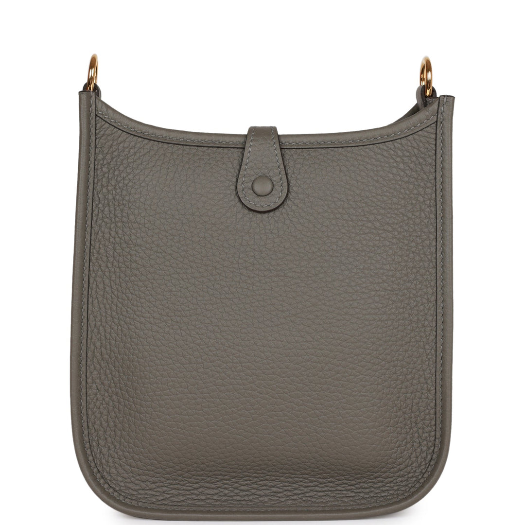Top quality Hermes Evelyne TPM Gris Meyer Clemence Gold Hardware