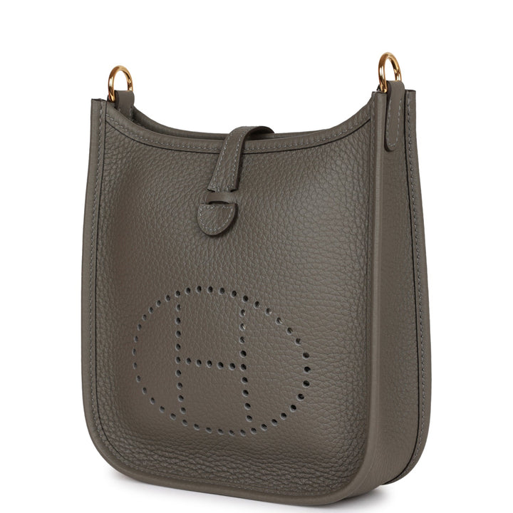 Top quality Hermes Evelyne TPM Gris Meyer Clemence Gold Hardware