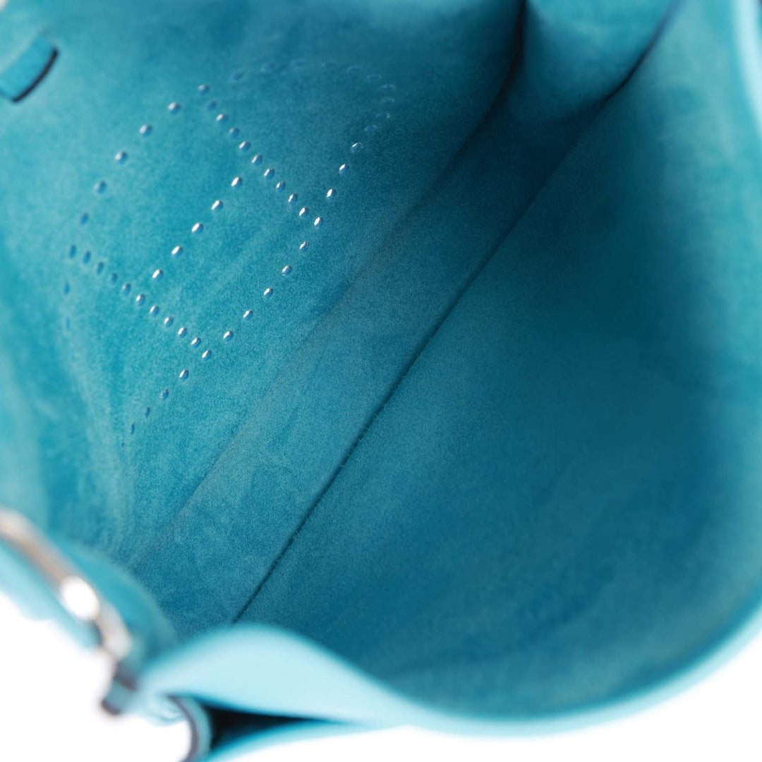 Top quality Hermes Evelyne III PM Bleu du Nord Clemence Palladium Hardware