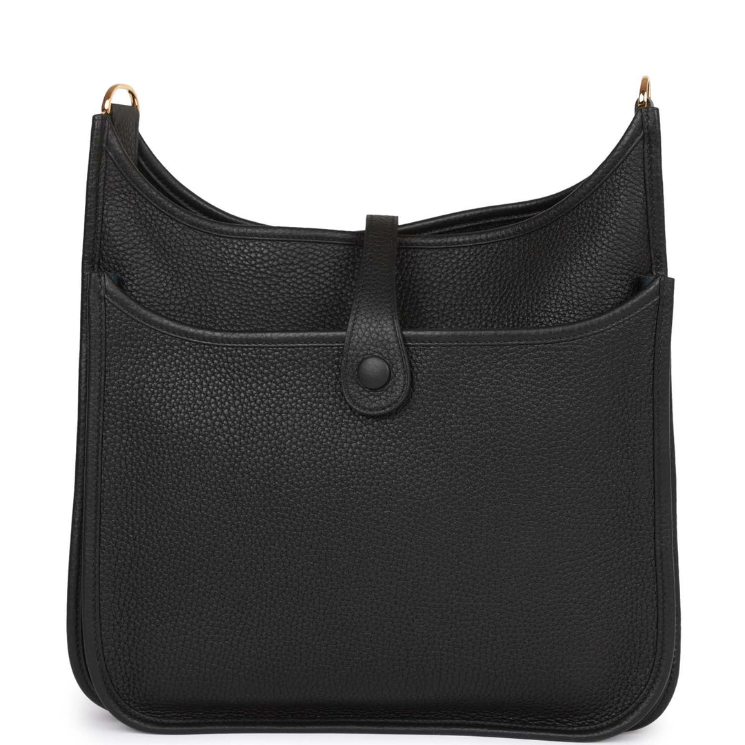 Top quality Hermes Evelyne III PM Black Clemence Gold Hardware