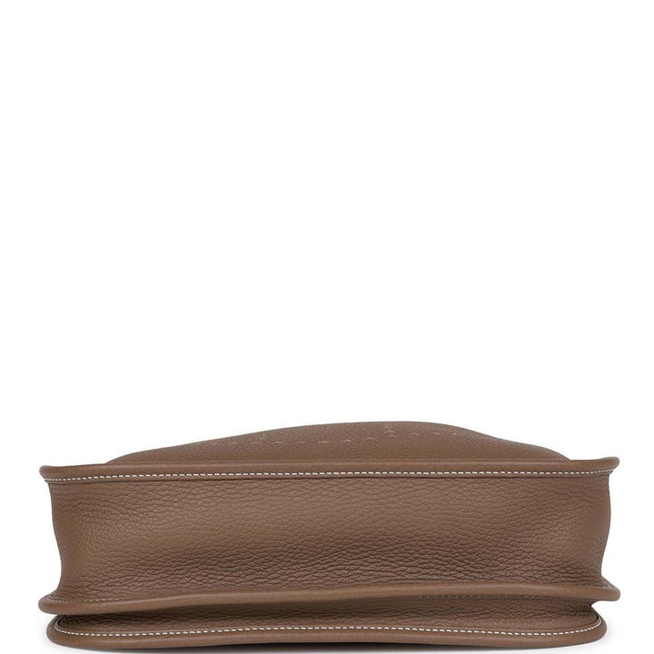 Top quality Hermes Evelyne III PM Etoupe Clemence Gold Hardware