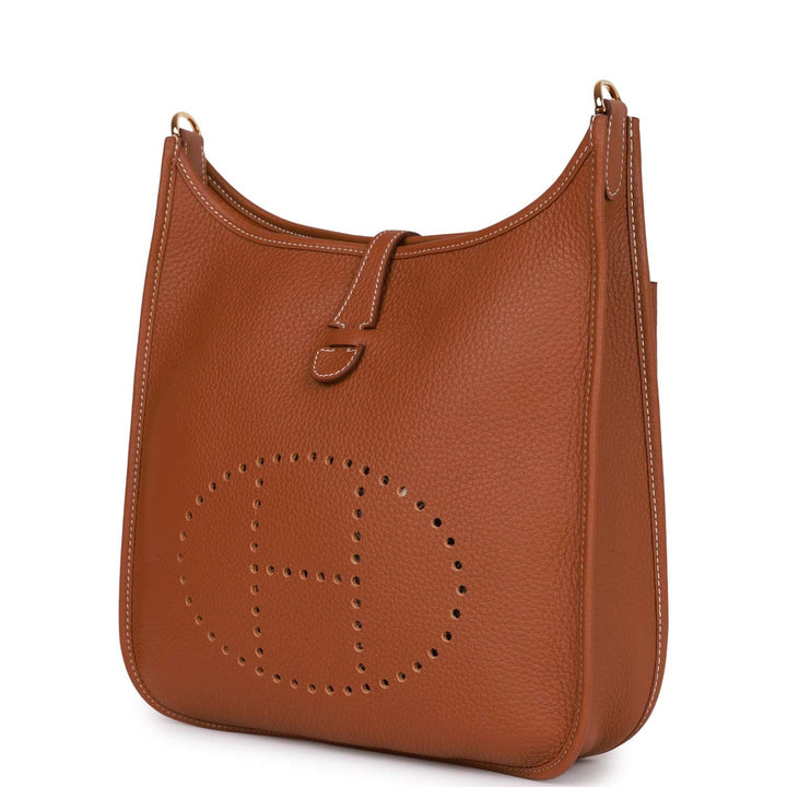 Top quality Hermes Evelyne III PM Gold Clemence Gold Hardware