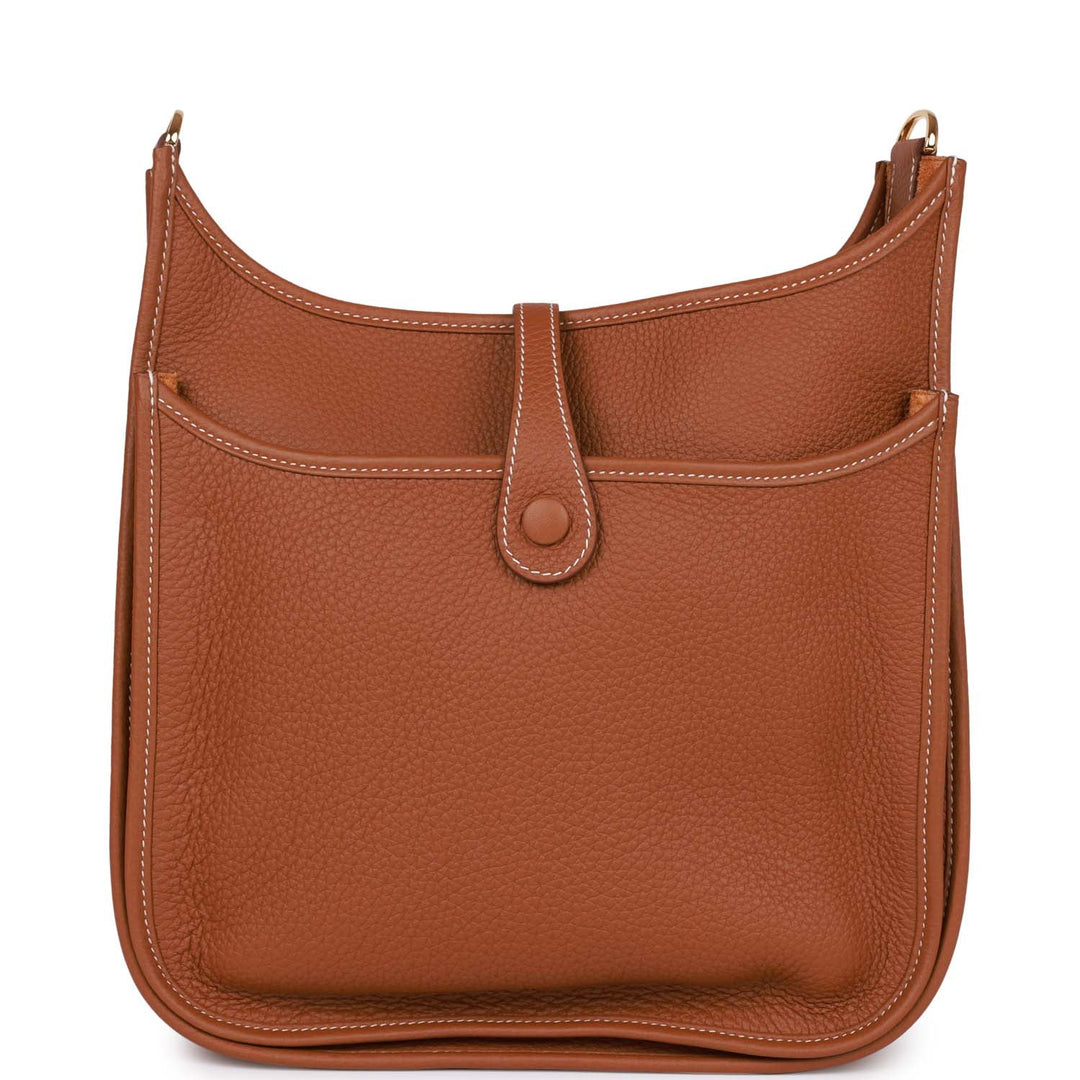 Top quality Hermes Evelyne III PM Gold Clemence Gold Hardware