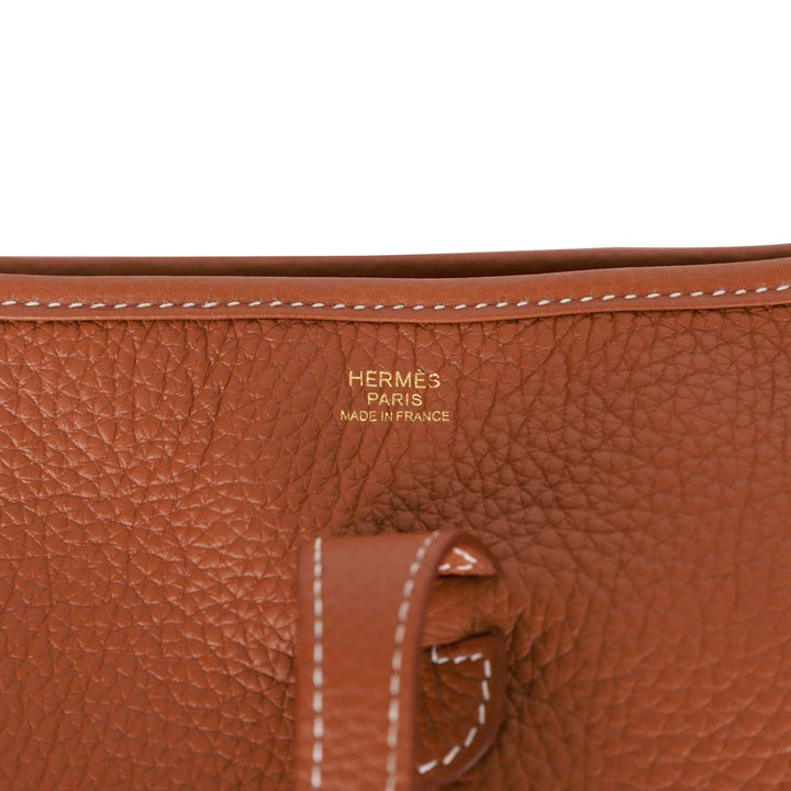 Top quality Hermes Evelyne III PM Gold Clemence Gold Hardware
