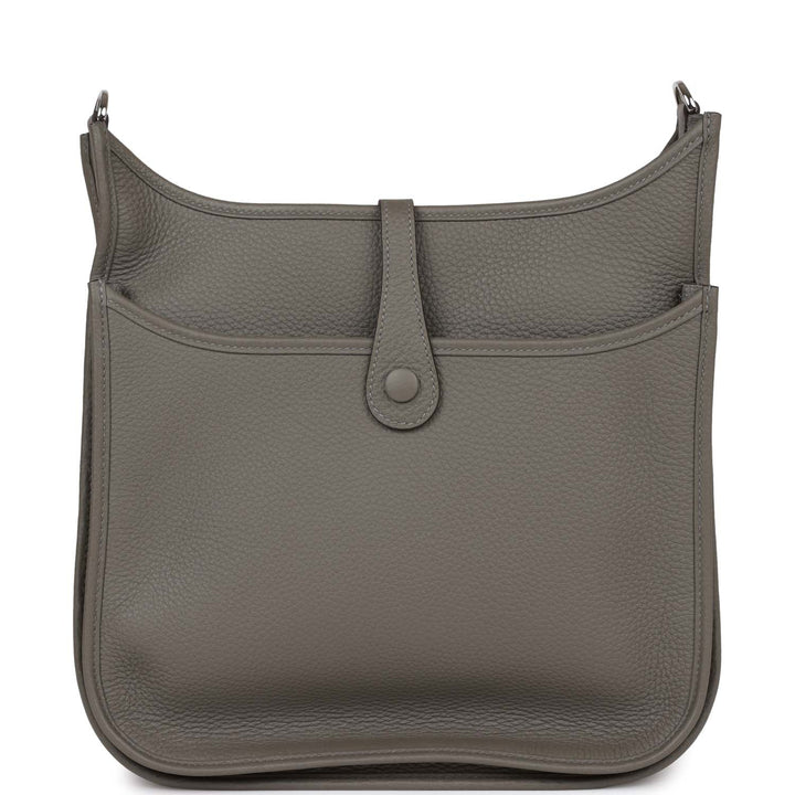 Top quality Hermes Evelyne III PM Gris Meyer Clemence Palladium Hardware