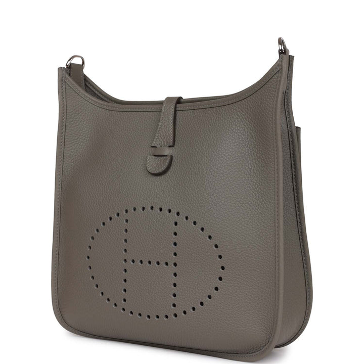 Top quality Hermes Evelyne III PM Gris Meyer Clemence Palladium Hardware