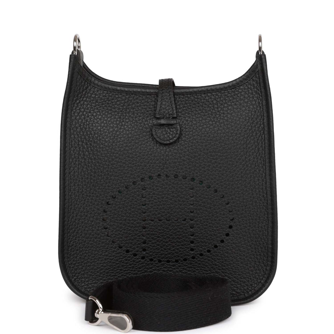 Top quality Hermes Evelyne TPM Black Clemence Palladium Hardware