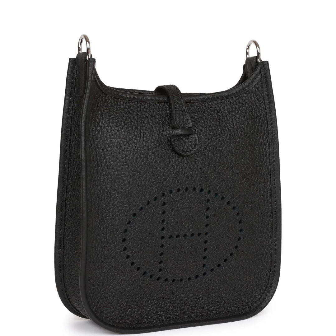 Top quality Hermes Evelyne TPM Black Clemence Palladium Hardware