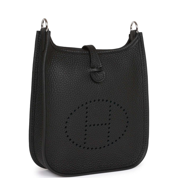 Top quality Hermes Evelyne TPM Black Clemence Palladium Hardware