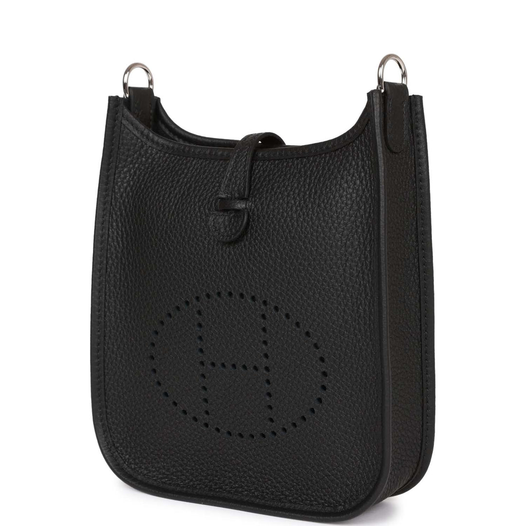 Top quality Hermes Evelyne TPM Black Clemence Palladium Hardware