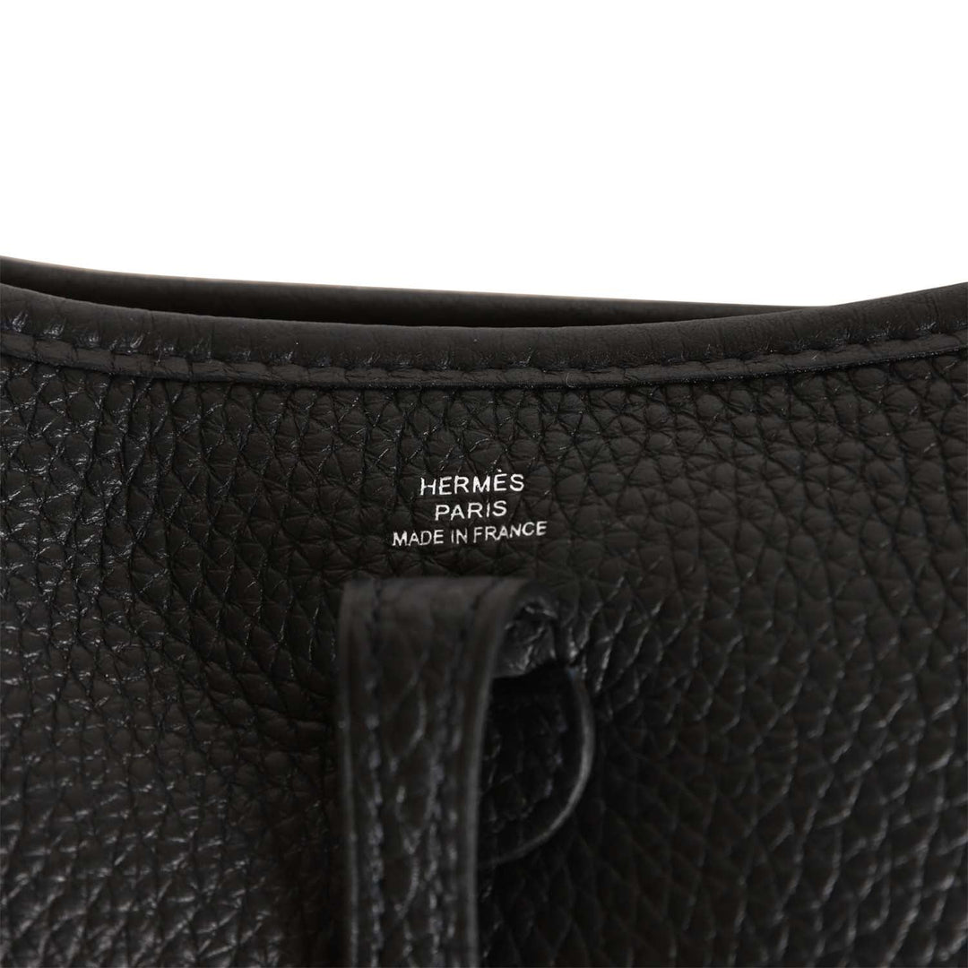 Top quality Hermes Evelyne TPM Black Clemence Palladium Hardware