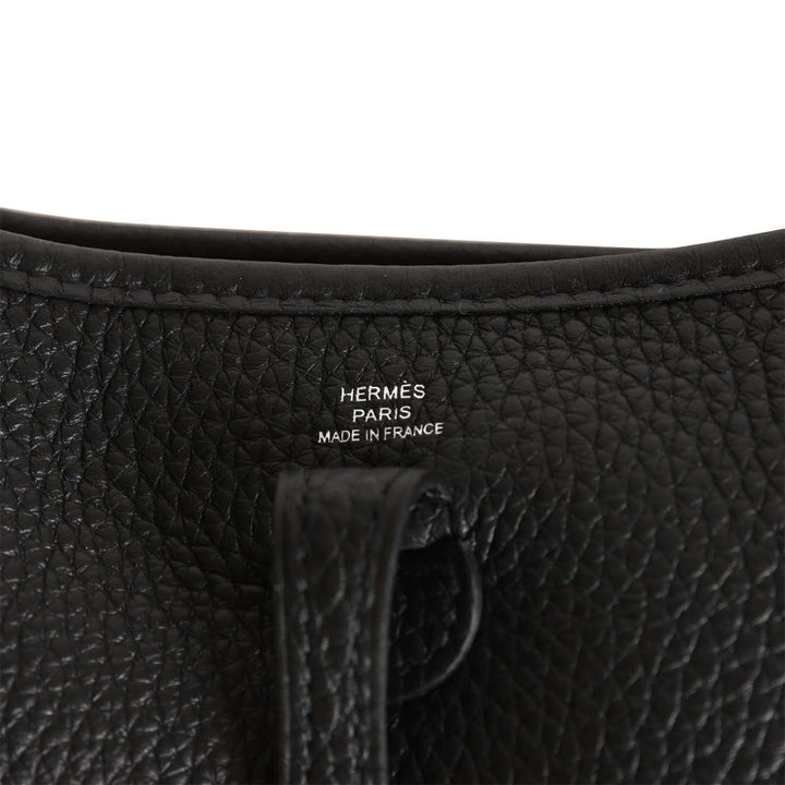 Top quality Hermes Evelyne TPM Black Clemence Palladium Hardware