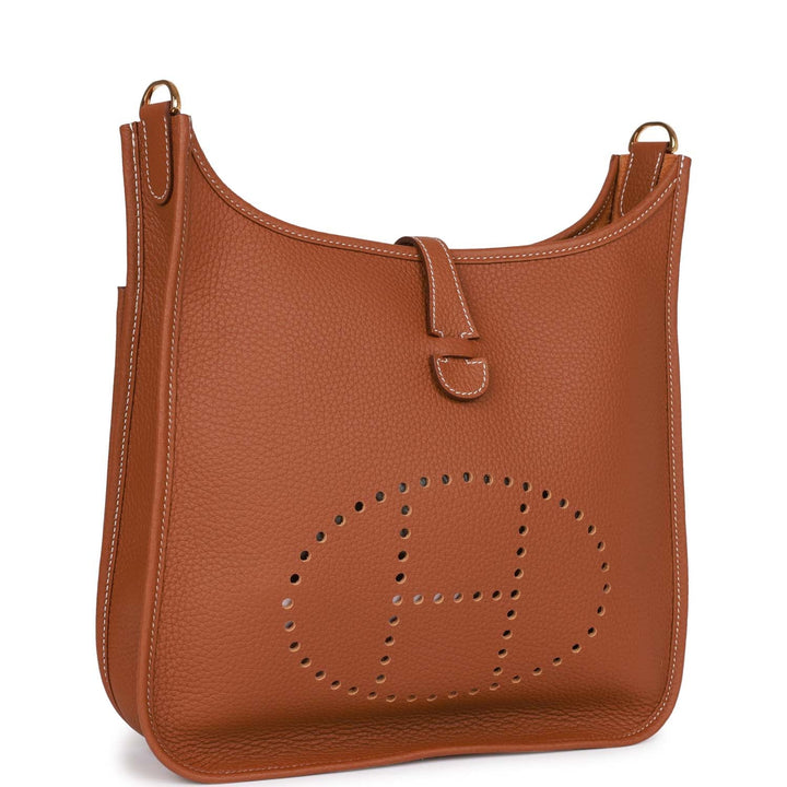 Top quality Hermes Evelyne III PM Gold Clemence Gold Hardware