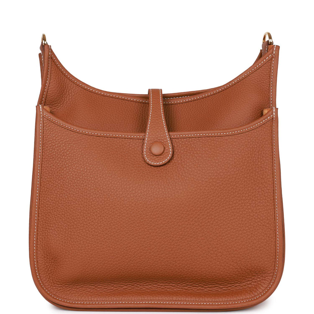 Top quality Hermes Evelyne III PM Gold Clemence Gold Hardware