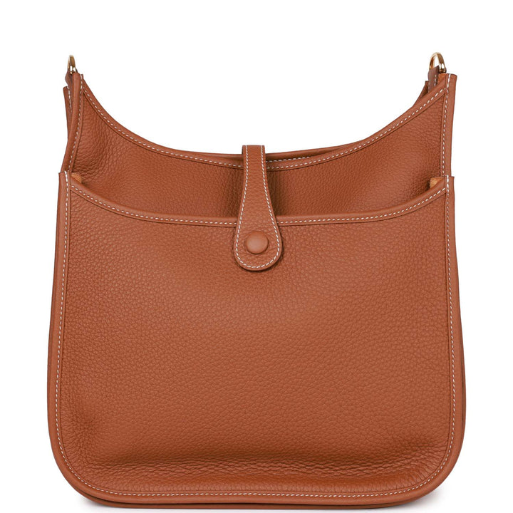 Top quality Hermes Evelyne III PM Gold Clemence Gold Hardware