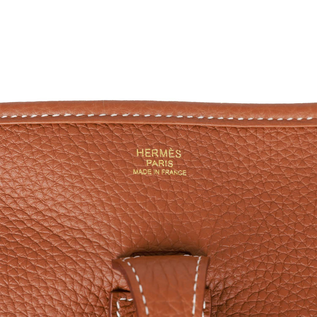 Top quality Hermes Evelyne III PM Gold Clemence Gold Hardware
