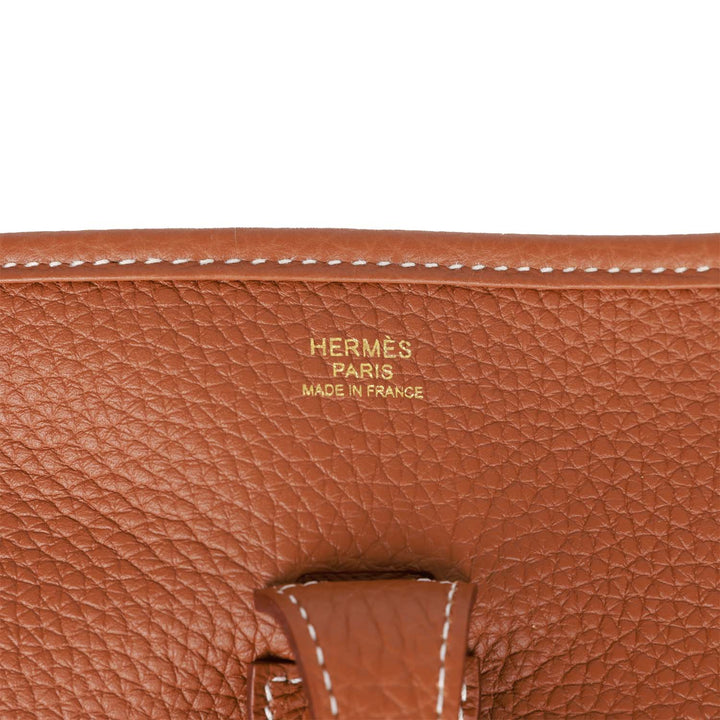 Top quality Hermes Evelyne III PM Gold Clemence Gold Hardware