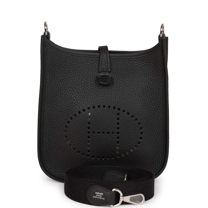 Top quality Hermes Evelyne TPM Black Clemence Palladium Hardware