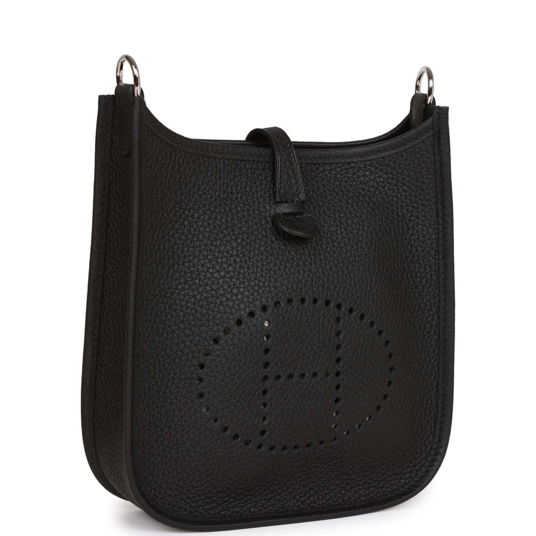 Top quality Hermes Evelyne TPM Black Clemence Palladium Hardware