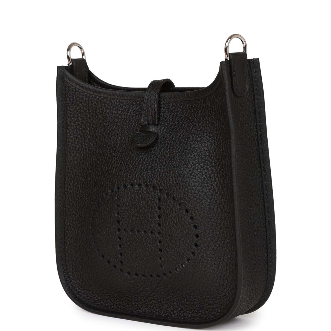 Top quality Hermes Evelyne TPM Black Clemence Palladium Hardware