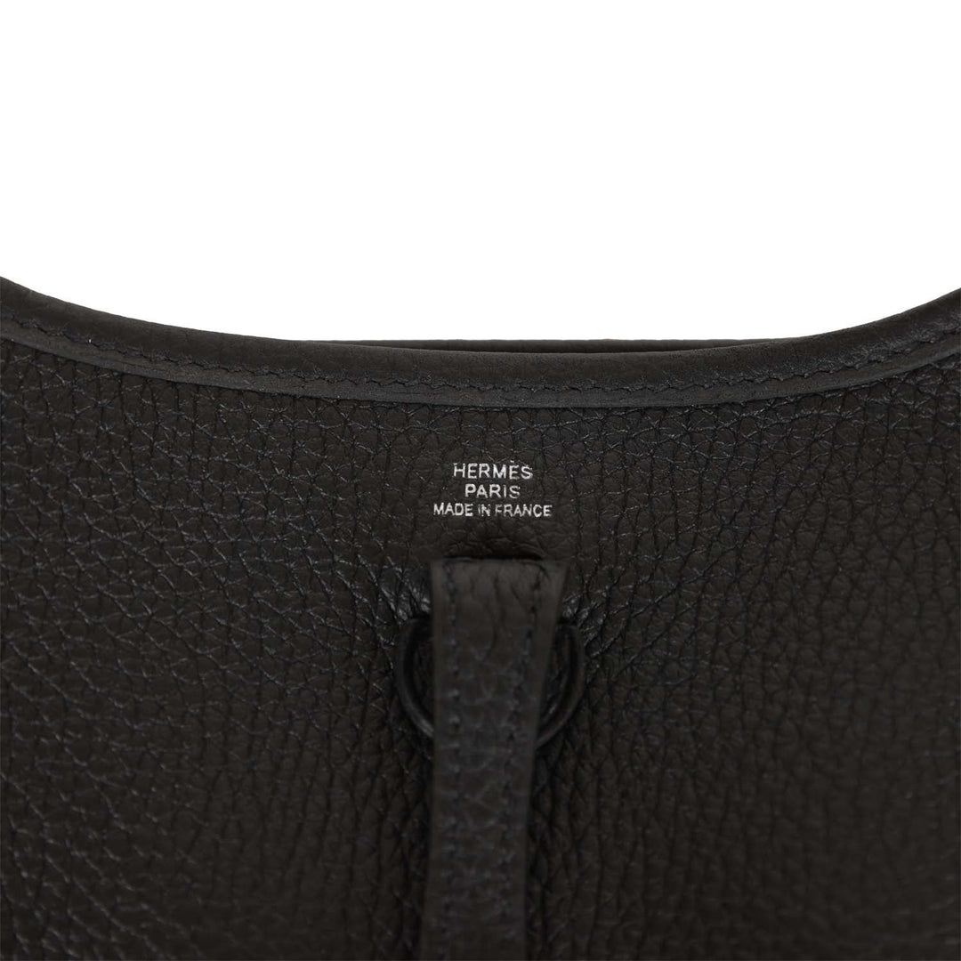 Top quality Hermes Evelyne TPM Black Clemence Palladium Hardware