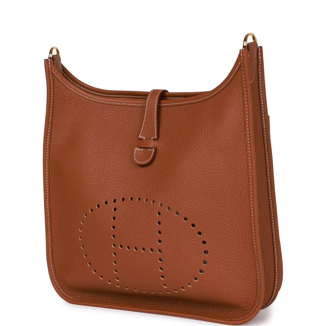 Top quality Hermes Evelyne III PM Gold Clemence Gold Hardware