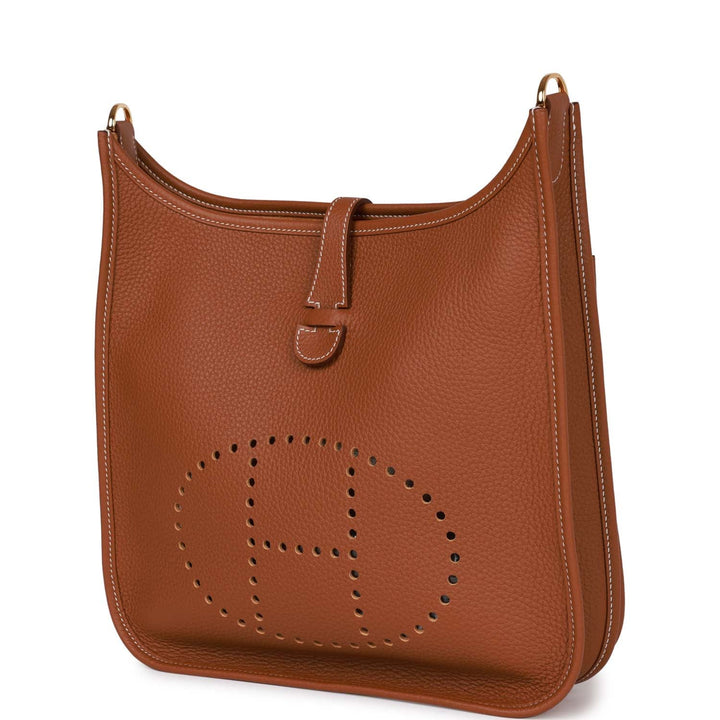 Top quality Hermes Evelyne III PM Gold Clemence Gold Hardware