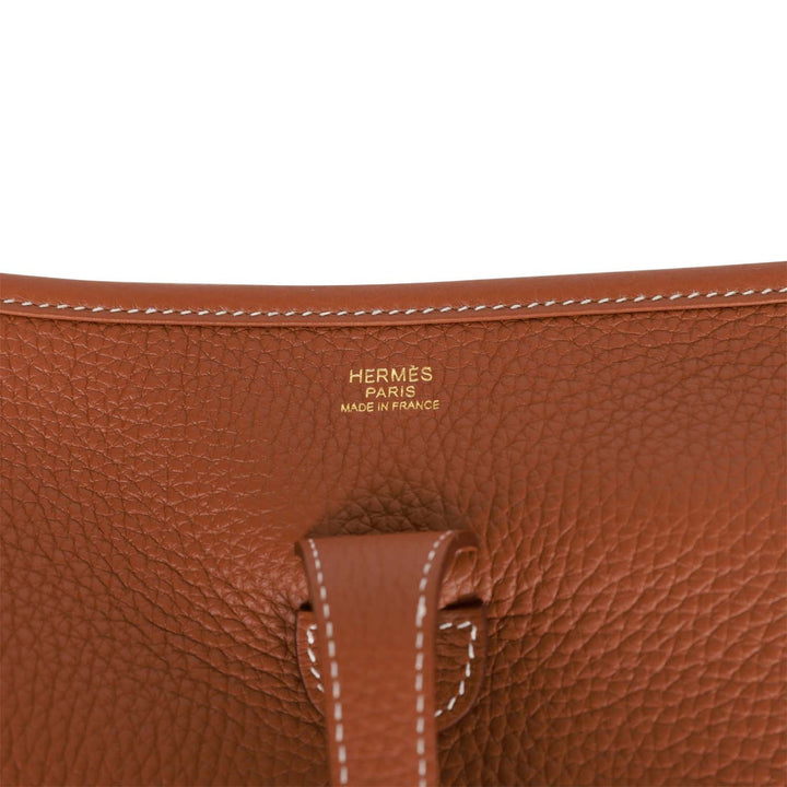Top quality Hermes Evelyne III PM Gold Clemence Gold Hardware