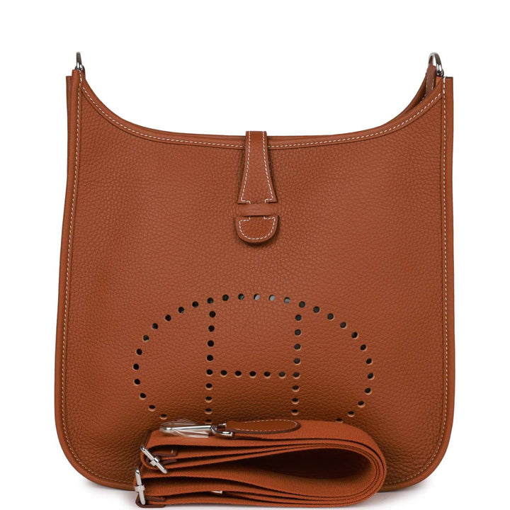 Top quality Hermes Evelyne III PM Gold Clemence Palladium Hardware