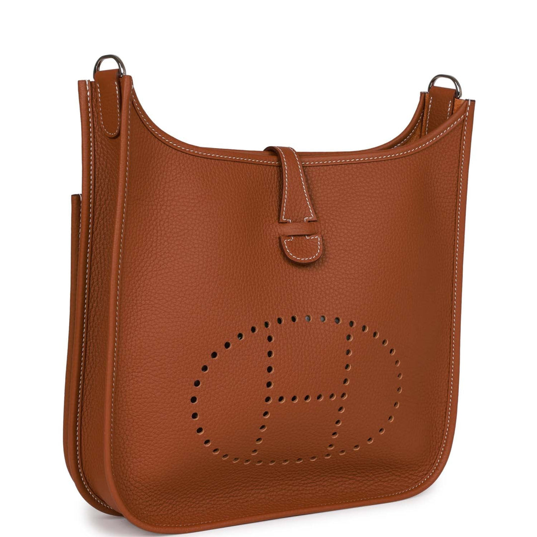 Top quality Hermes Evelyne III PM Gold Clemence Palladium Hardware