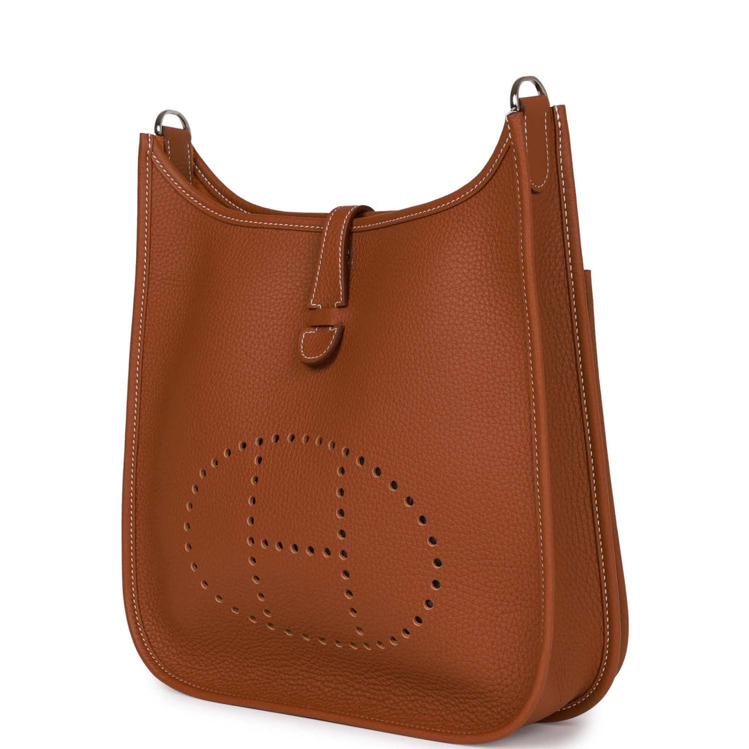 Top quality Hermes Evelyne III PM Gold Clemence Palladium Hardware