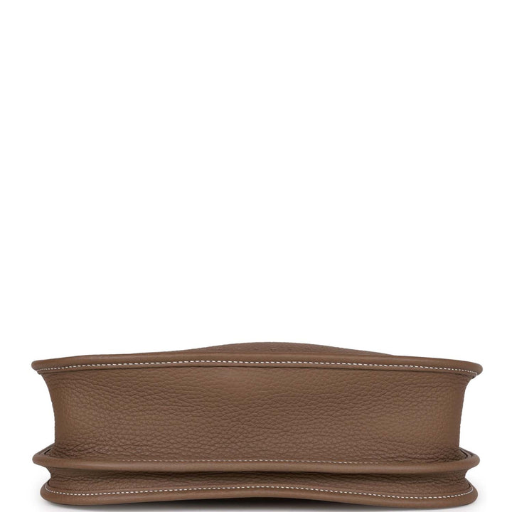 Top quality Hermes Evelyne III PM Etoupe Clemence Gold Hardware
