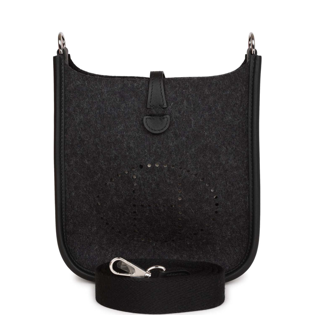 Hermes Evelyne TPM Graphite Feutre and Black Swift Palladium Hardware