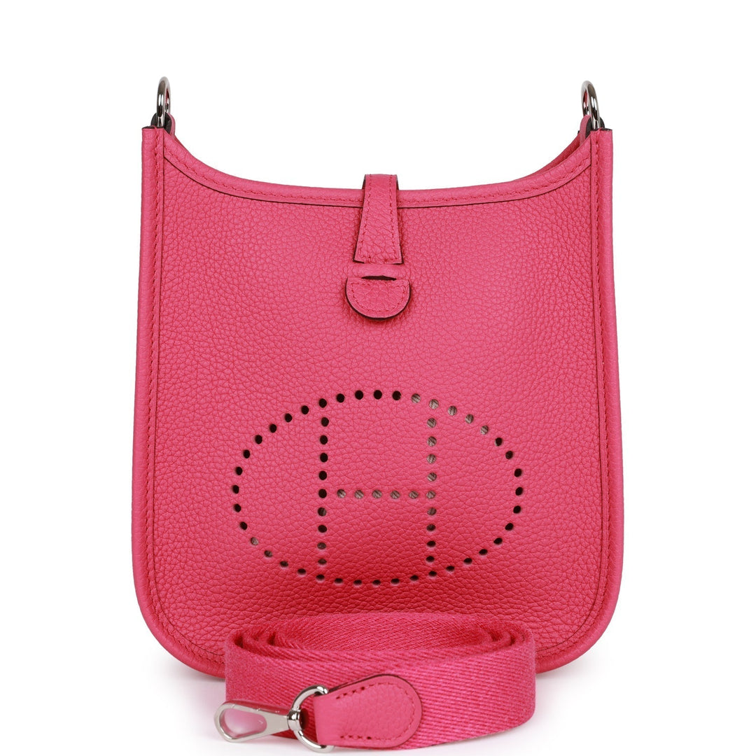 Top quality Hermes Evelyne TPM Rose Shocking Maurice Palladium Hardware