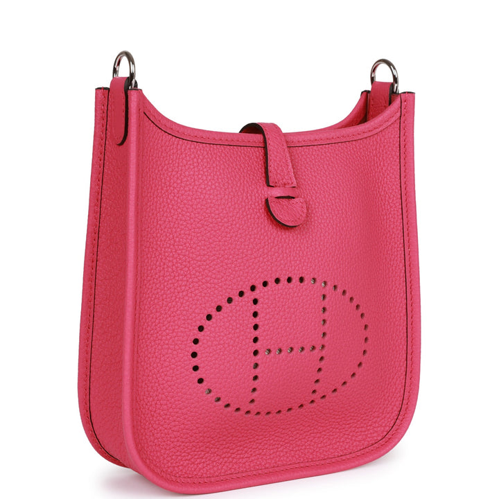 Top quality Hermes Evelyne TPM Rose Shocking Maurice Palladium Hardware