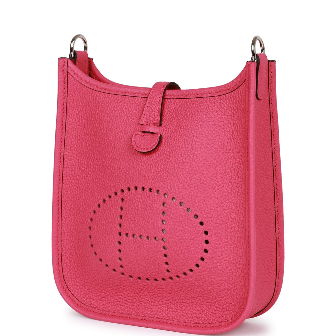 Top quality Hermes Evelyne TPM Rose Shocking Maurice Palladium Hardware