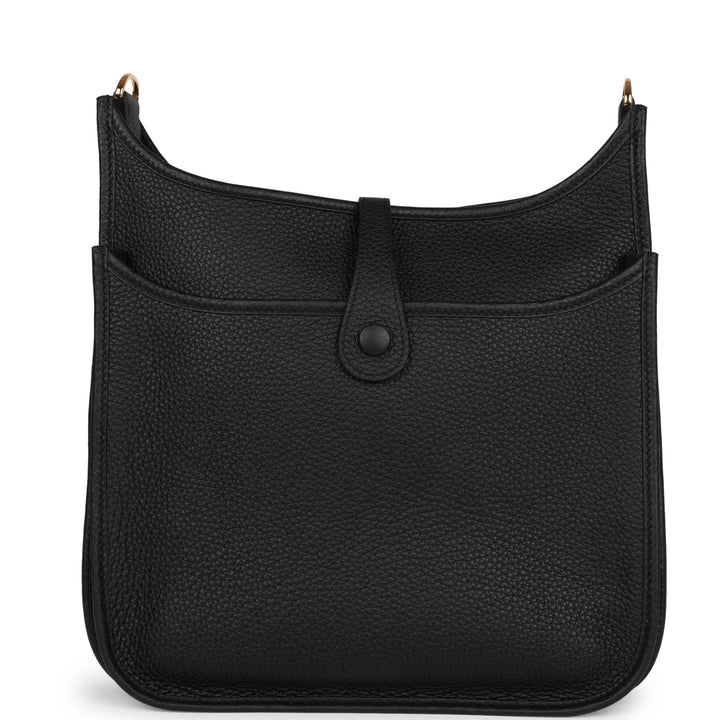 Top quality Hermes Evelyne III PM Black Clemence Gold Hardware