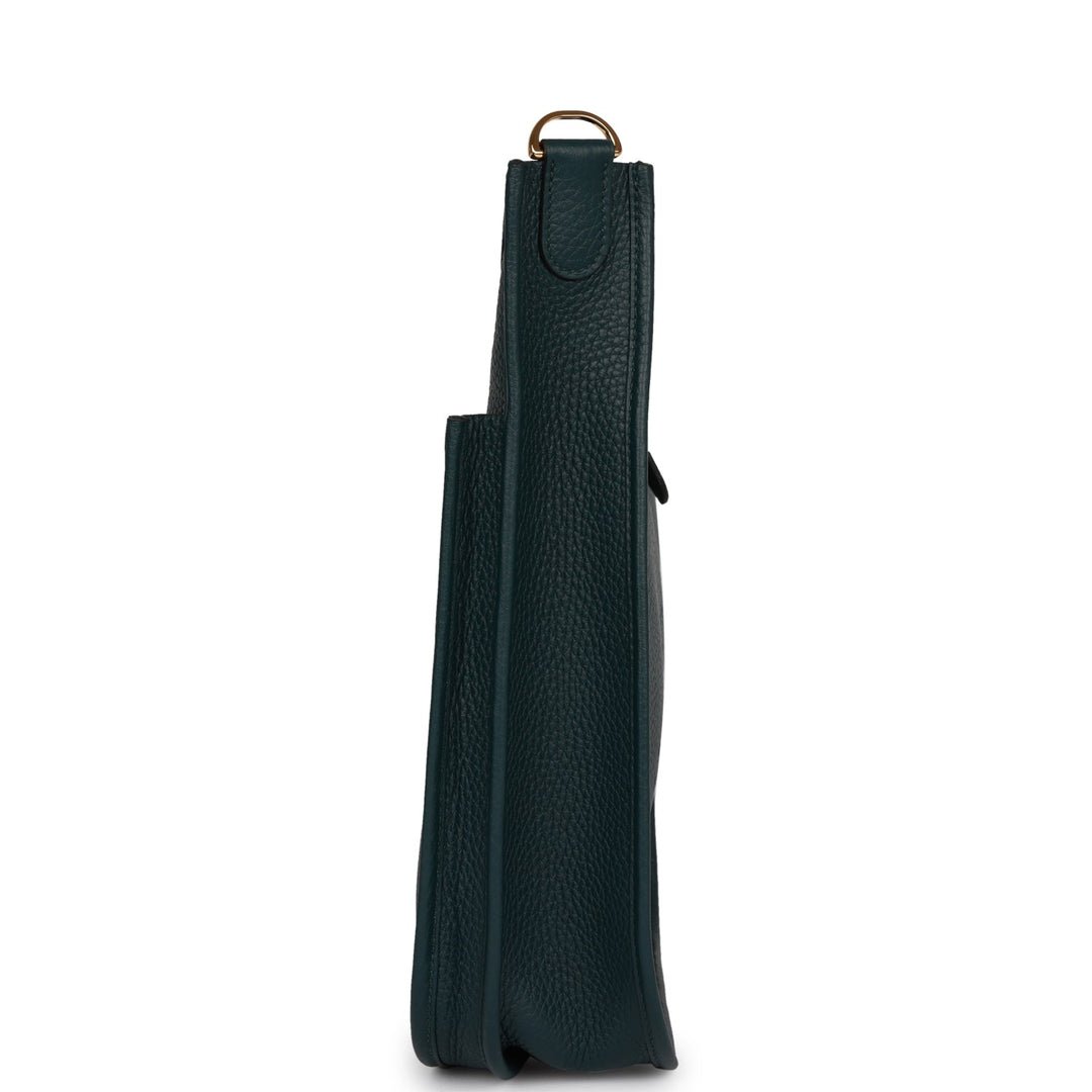 Top quality Hermes Evelyne III PM Vert Cypress Clemence Gold Hardware
