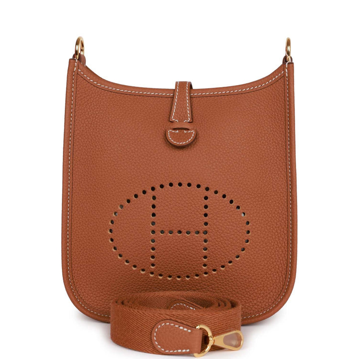 Top quality Hermes Evelyne TPM Gold Clemence  Gold Hardware