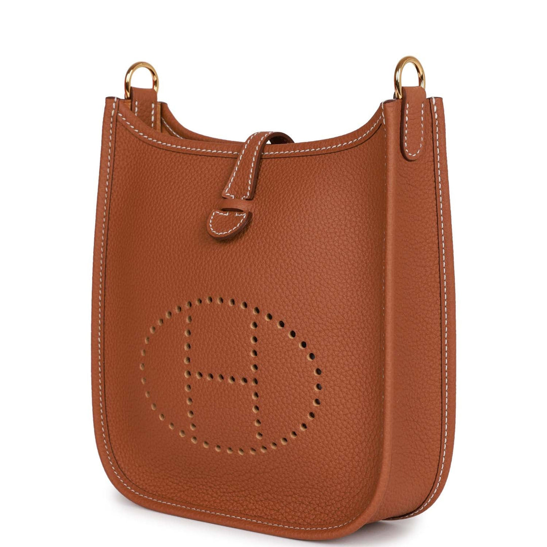 Top quality Hermes Evelyne TPM Gold Clemence  Gold Hardware