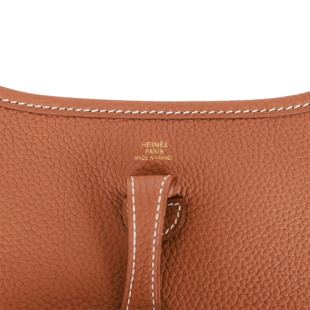 Top quality Hermes Evelyne TPM Gold Clemence  Gold Hardware