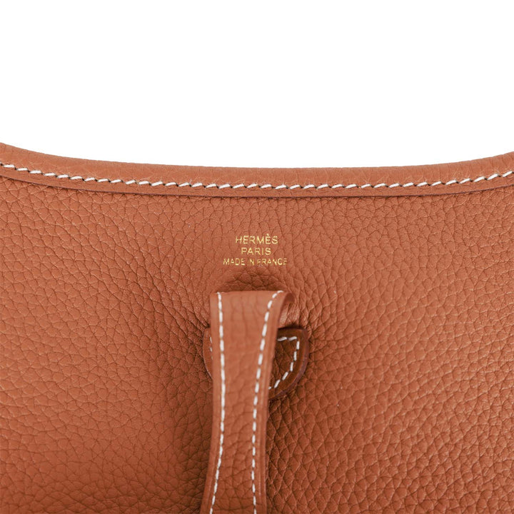 Top quality Hermes Evelyne TPM Gold Clemence  Gold Hardware