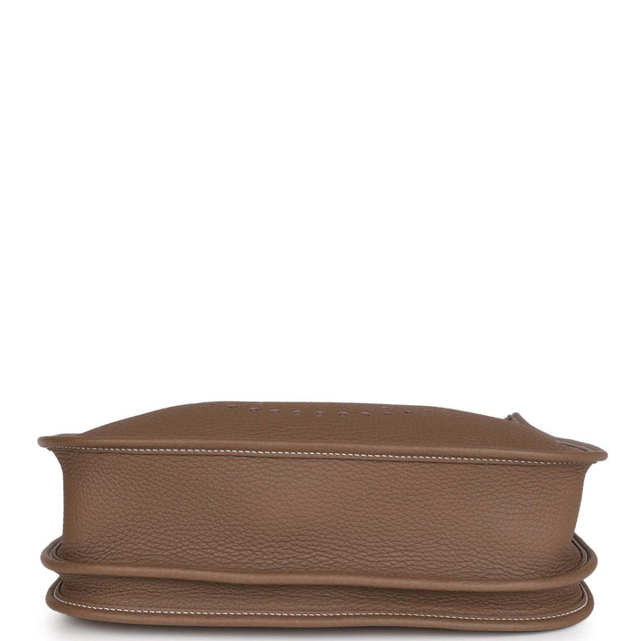 Top quality Hermes Evelyne III PM Etoupe Clemence Gold Hardware