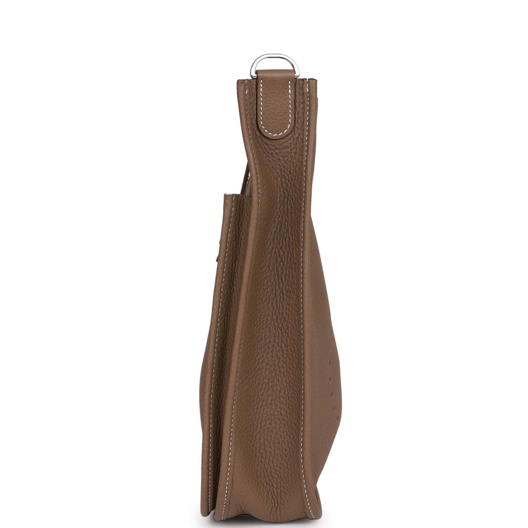 Top quality Hermes Evelyne III PM Etoupe Clemence Palladium Hardware