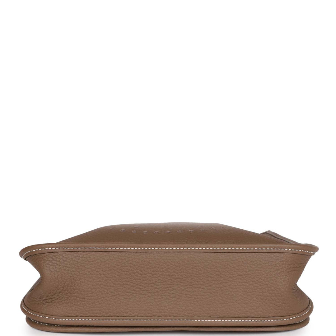 Top quality Hermes Evelyne III PM Etoupe Clemence Palladium Hardware