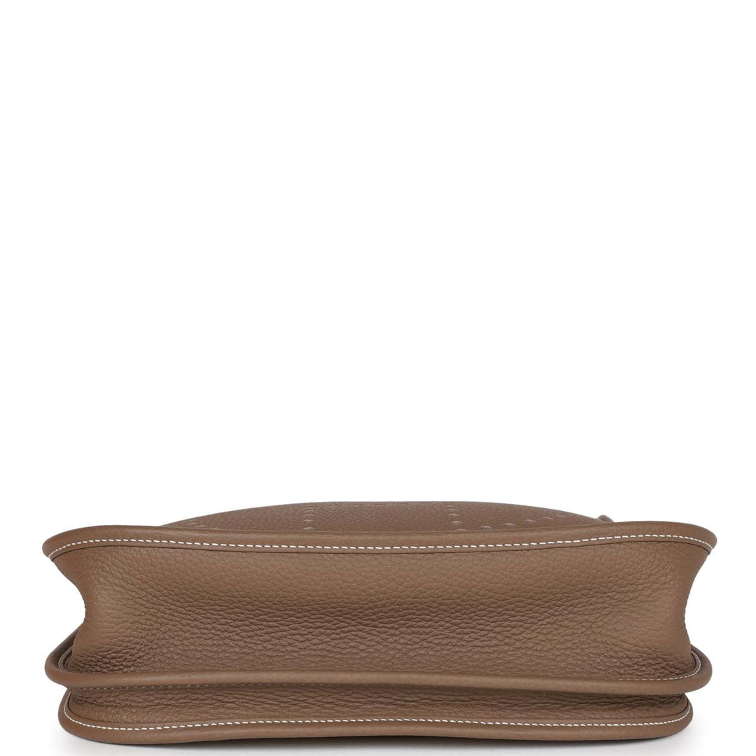 Top quality Hermes Evelyne III PM Etoupe Clemence Palladium Hardware