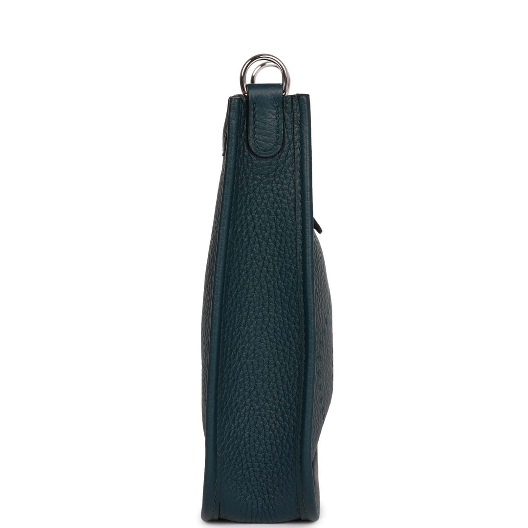Top quality Hermes Evelyne TPM Vert Cypress Clemence Palladium Hardware