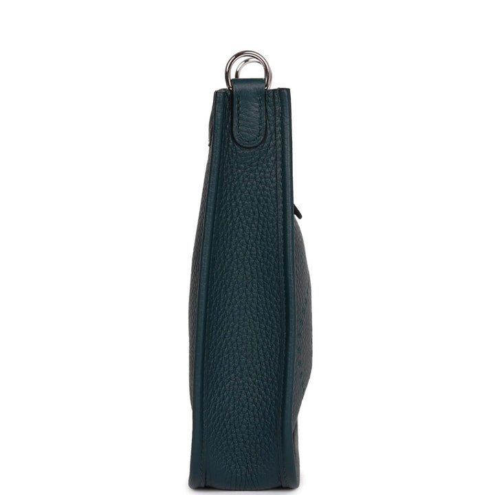 Top quality Hermes Evelyne TPM Vert Cypress Clemence Palladium Hardware