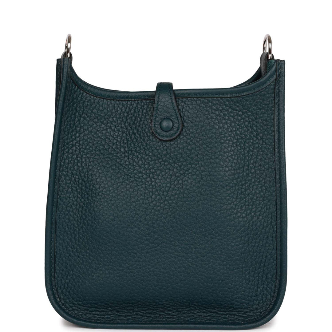 Top quality Hermes Evelyne TPM Vert Cypress Clemence Palladium Hardware